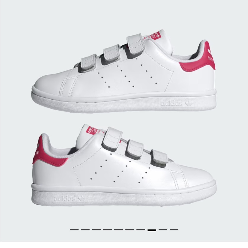 Adidas Kids Cloud White Sneakers with Bold Pink - Kids 3 - NWT